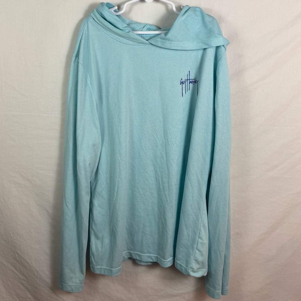 Guy Harvey Light Blue Hoodie Kids Size M